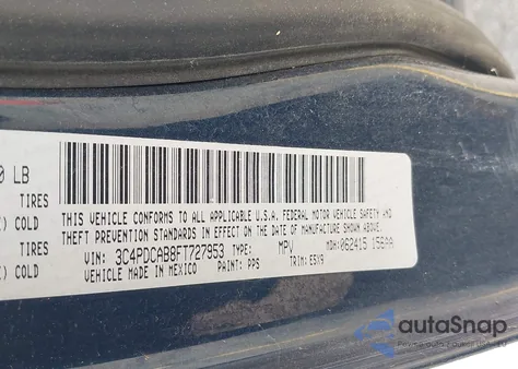 2015 Dodge Journey American Value Pkg from USA, damaged, VIN 3C4PDCAB8FT727953